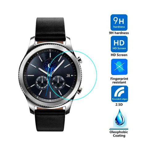vidrio templado gorila glass para samsung gear s3 classic y frontier (32,9mm)