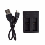 cargador de bateria dual con cable para gopro 5 6 7 black