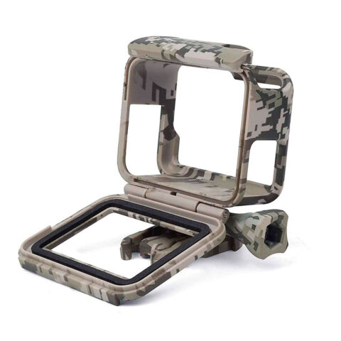 carcasa frame camuflado para gopro hero 5 6 7 go pro soporte