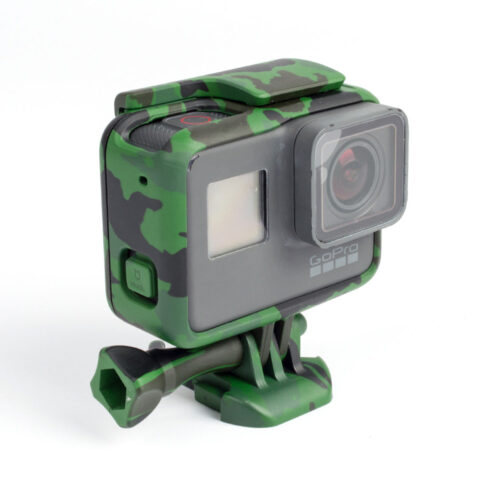 carcasa frame camuflado para gopro hero 5 6 7 go pro soporte