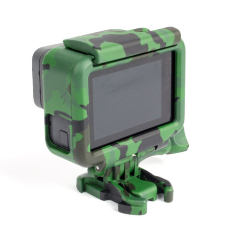 carcasa frame camuflado para gopro hero 5 6 7 go pro soporte