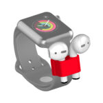 soporte holder para apple airpods para mallas de reloj