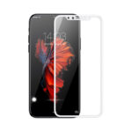 gorilla glass vidrio templado iphone 10 x con marco blanco