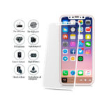 gorilla glass vidrio templado iphone 10 x con marco blanco