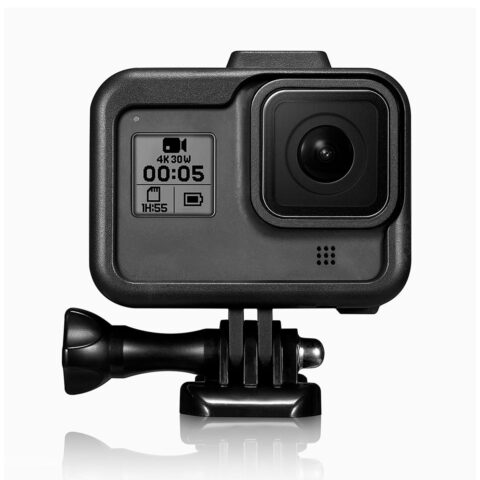 carcasa marco frame abierto para gopro hero 8 con base