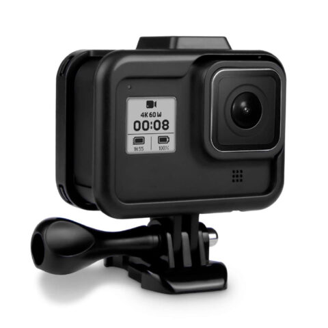 carcasa marco frame abierto para gopro hero 8 con base