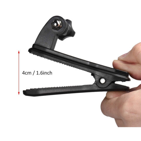 soporte clip pinza montaje 360 para gopro mochila gorra
