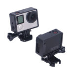 carcasa marco frame abierto para gopro hero 3 y 4 con base