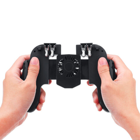 control holder soporte joystick para celular con ventilador