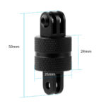 adaptador de montaje en trípode giratorio de 360° gopro