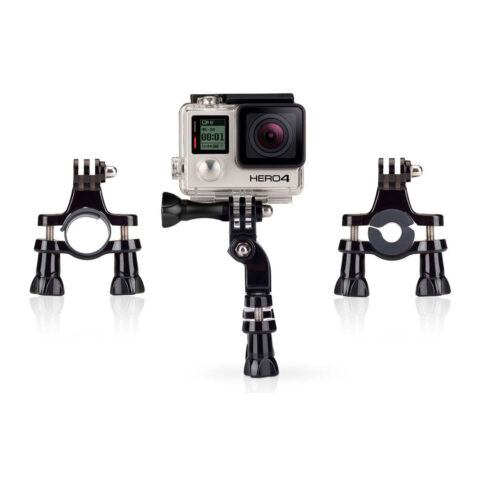 soporte go pro tubo bicicleta roll accesorio gopro