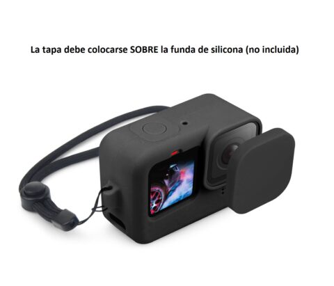 tapa silicona para lente gopro hero 9 hero 10