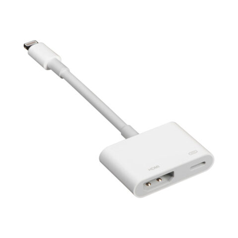 adaptador convertidor lightning iphone ipad av digital hdmi power