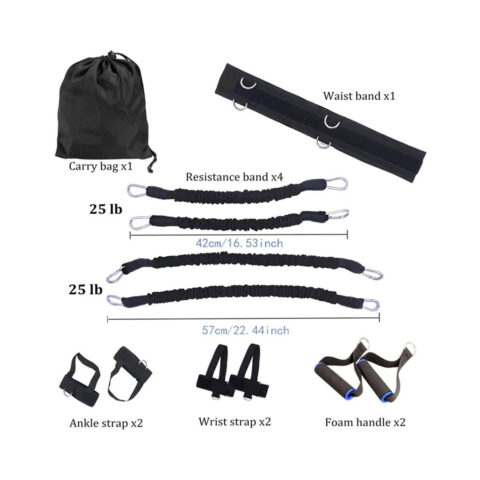 kit bandas elasticas entrenador de salto vertical fitness