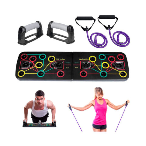 sistema para flexiones de brazo portable push up power press
