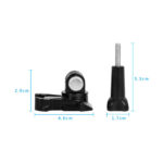 adaptador hebilla hook union rotacion libre 360 para gopro