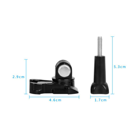 adaptador hebilla hook union rotacion libre 360 para gopro