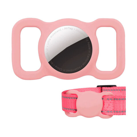 funda de silicona para correa perro compatible airtag