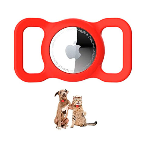funda de silicona para correa perro compatible airtag