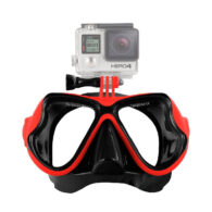 mascara buceo gopro rojo