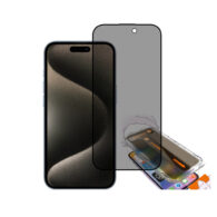 vidrio templado antiespia mate para iphone 15 pro max