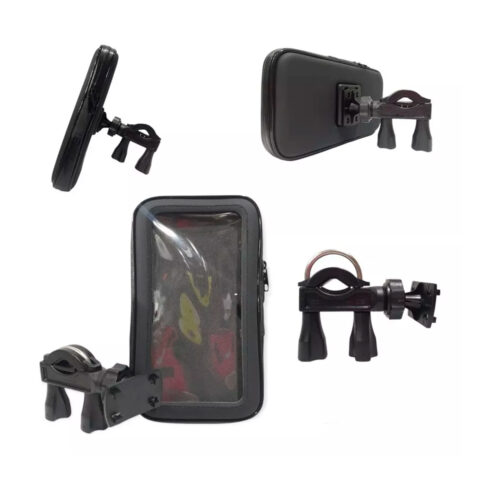holder waterproof de bicicleta o moto para smartphone soporte en u
