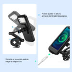 soporte para celular 360 antivibración 6.7 pulgadas