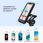 soporte para celular 360 antivibración 6.7 pulgadas