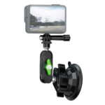 soporte con ventosa para cámara de acción celular rosca universal