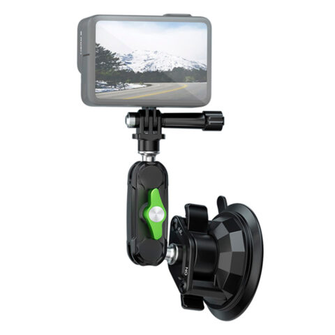 soporte con ventosa para cámara de acción celular rosca universal