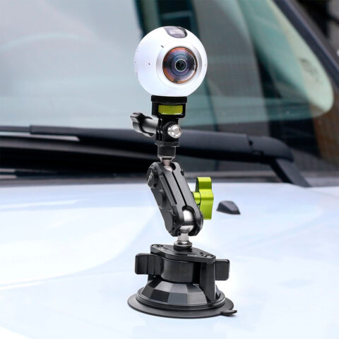 soporte con ventosa para cámara de acción celular rosca universal