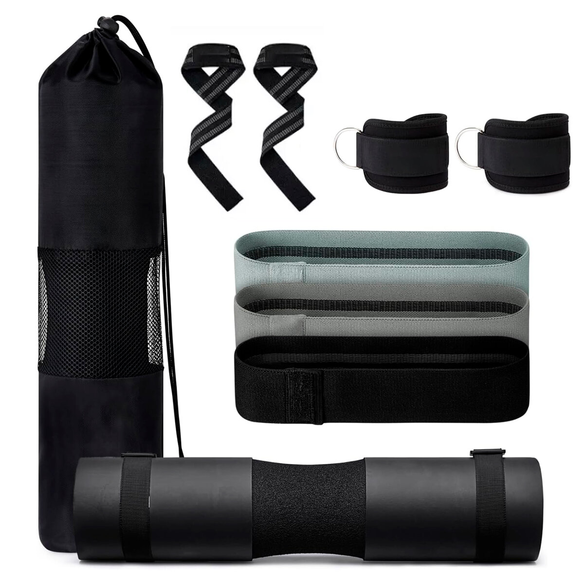 kit-para-barras-NEGRO kit 9 piezas goma eva para barra estocadas empuje