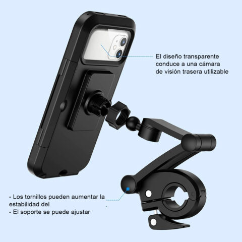 soporte para celular 360 antivibración 6.7 pulgadas