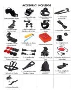 Kit Maletin 48 Accesorios De Gopro 10 11 12 13 Sjcam Gadnic - Imagen 5