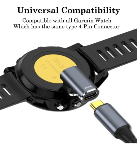 Adaptador Cargador Para Cable Usb C Para Reloj Garmin - Imagen 4