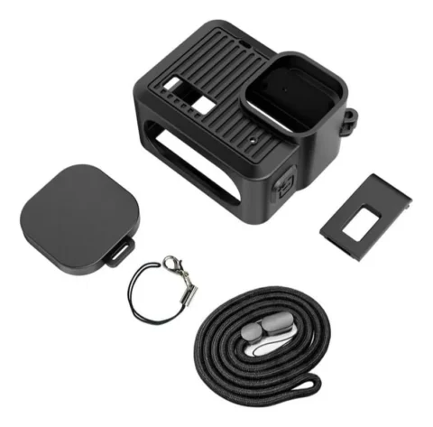 Funda Protectora Silicona Para Gopro Hero 4k Mini Kit Tapa Correa - Imagen 3