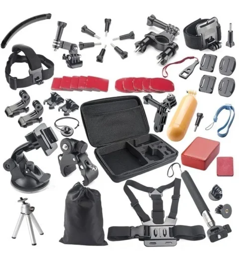 Kit Maletin 48 Accesorios De Gopro 10 11 12 13 Sjcam Gadnic - Imagen 6