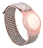 Malla Pulsera Nylon Para Airtag Localizador Apple Rosa
