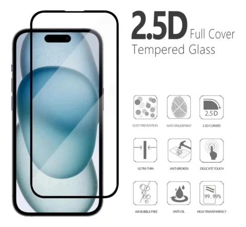 Vidrio Templado 9d Para iPhone 16 16 Pro Pro Max - Imagen 4