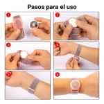 Malla Pulsera Nylon Para Airtag Localizador Apple Rosa - Imagen 7