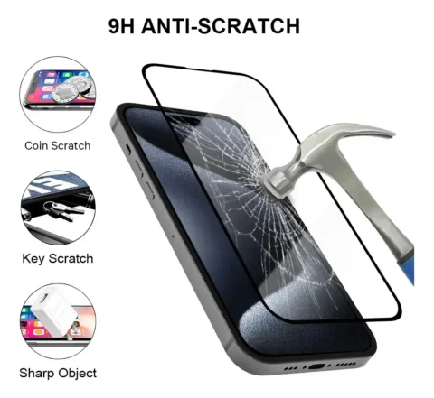 Vidrio Templado 9d Para iPhone 16 16 Pro Pro Max - Imagen 5