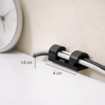 Clips Organizadores De Cables Con Pegamento 16 Piezas - Imagen 4