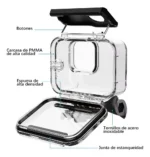 Carcasa Para Gopro Hero 13 Sumergible 60 mts - Imagen 5